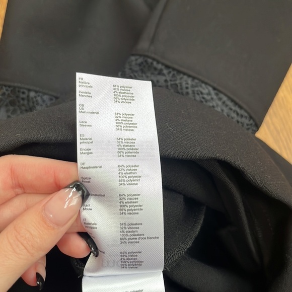 NWT Maje Woman’s Black Izona Lace Detail Romper Accents Size 36/US 4 - Picture 10 of 10